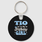 Tio Of The Birthday Girl Snowflakes Winter Christm Sleutelhanger (Voorkant)