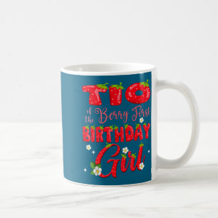 Tio van bes eerste verjaardag meisje aardbei 1e koffiemok