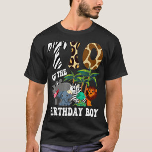 Tio van de Birthday Boy Zoo Bday Safari Celebratio T-shirt