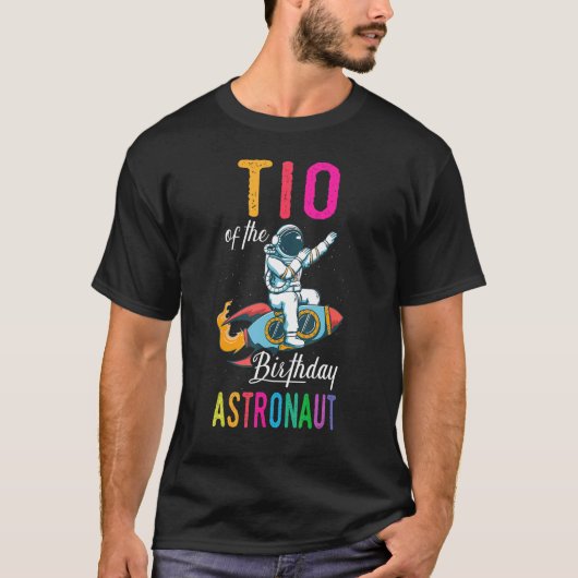 Tio van de dag-Astronaut-ruimtevechtpartij Cel T-shirt (Voorkant)