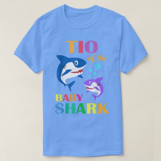 Tio van de jachthagshaai van de Baby, met kerstmis T-shirt (Design voorkant)