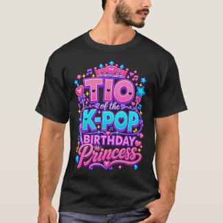 Tio van de K-Pop verjaardagsprinses Koreaanse muzi T-shirt