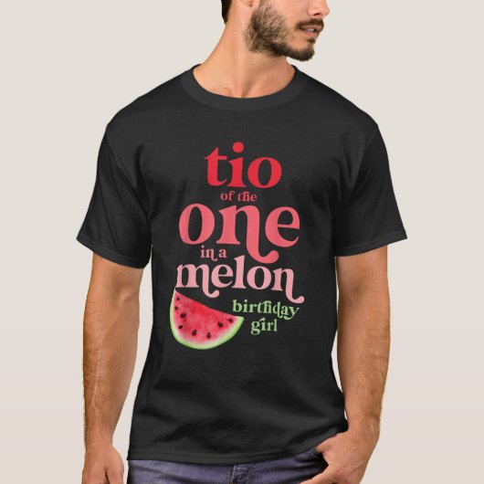 Tio van de One In A Melon Verjaardags Meisje Water T-shirt (Voorkant)