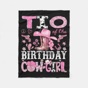 Tio Van De Verjaardag Cow-girl Nk Disco Rodeo Tio  Fleece Deken