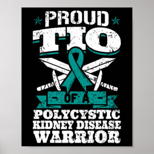 Tio van een polycysteuze nierziekte krijger oom P Poster