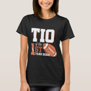 Tio Verjaardag Voetbal 1 Jaar Oud 1e Jaar D T-shirt