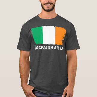 Tiocfaidh Ar La Ireland Flag Retro T-shirt