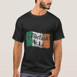 Tiocfaidh Ar La Vintage Ierland Ierse Vlag T-shirt