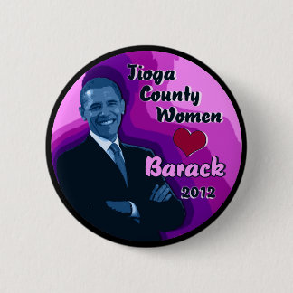 Tioga County Women Heart Barack 2012 2,25-inch But Ronde Button 5,7 Cm