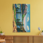 Tioga Lake en Mt. Dana in de Hoge Sierra Canvas Afdruk (Insitu (Woonkamer))