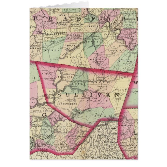 Tioga, Luzerne, Bradford, Sullivan, Wyoming (Voorkant)