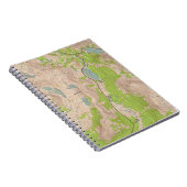 Tioga Pass, California Topographic Map Notitieboek (Rechterzijde)