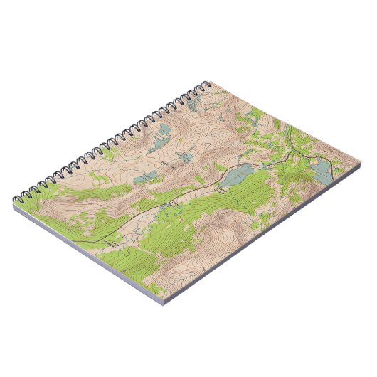 Tioga Pass, California Topographic Map Notitieboek (Linkerzijde)