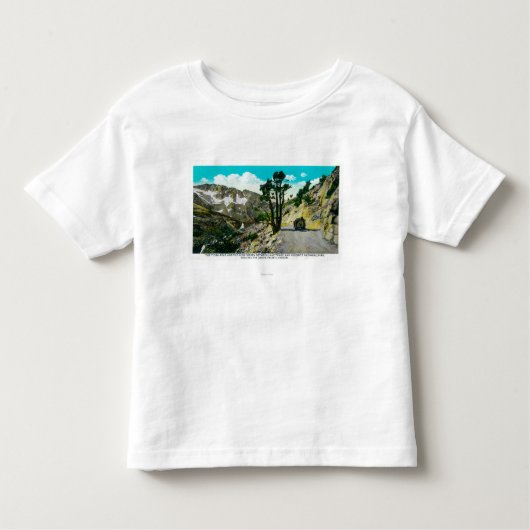 Tioga Road High Sierra tussen Tahoe en Yosemit Kinder Shirts (Voorkant)