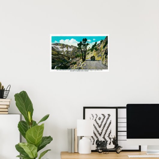 Tioga Road High Sierra tussen Tahoe en Yosemit Poster (Thuiskantoor)