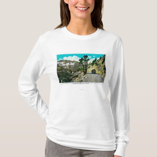 Tioga Road High Sierra tussen Tahoe en Yosemit T-shirt (Voorkant)