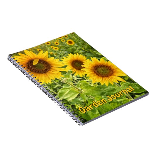 "Tioga Zonnebloemen" Spiral Notitieboek (Rechterzijde)