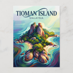 Tioman-eiland Maleisië Briefkaart