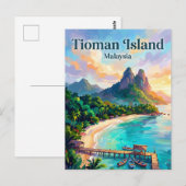Tioman-eiland Maleisië Briefkaart (Voorkant / Achterkant)