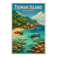 Tioman-eiland, Maleisië, in een levendig tropisch