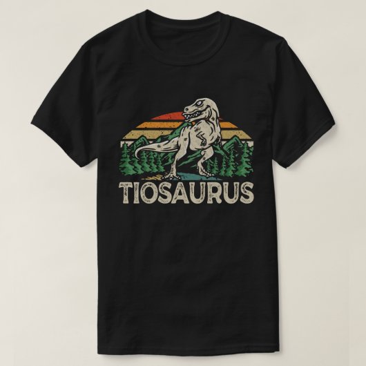 Tiosaurus Dinosaur oom Saurus Vaderdag T-Shi T-shirt (Design voorkant)