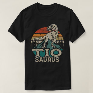 Tiosaurus Dinosaur oom Saurus Vaderdag T-Shi T-shirt