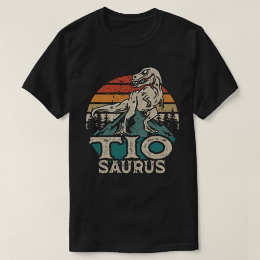 Tiosaurus Dinosaur oom Saurus Vaderdag T-Shi T-shirt (Design voorkant)