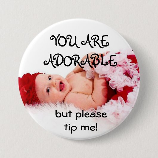 TIP-BUTTON RONDE BUTTON 7,6 CM (Voorkant)