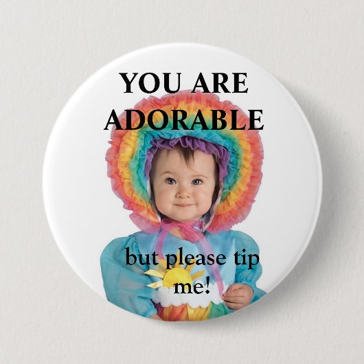 TIP-BUTTON RONDE BUTTON 7,6 CM (Voorkant)