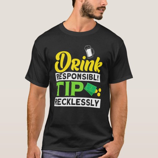 Tip de barman voor barman t-shirt (Voorkant)
