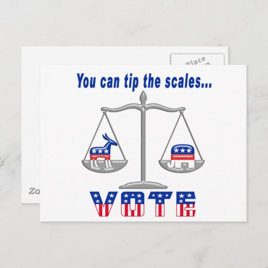 Tip de Schaalstemming Briefkaart (Voorkant / Achterkant)