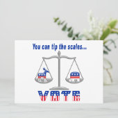 Tip de Schaalstemming Kaart (Staand voorkant)