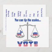 Tip de Schaalstemming Kaart (Voorkant / Achterkant)