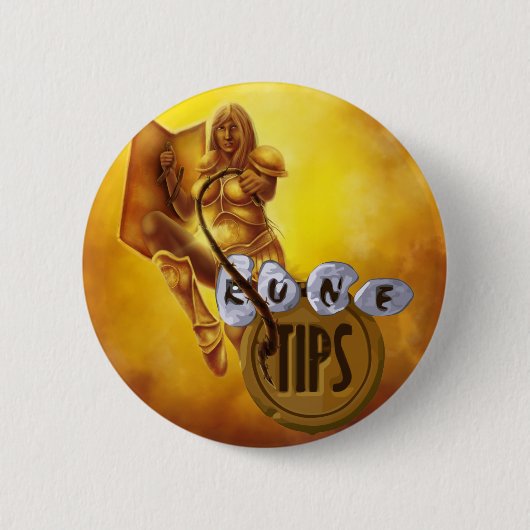 Tip.Het Gilded Warrior Ronde Button 5,7 Cm (Voorkant)