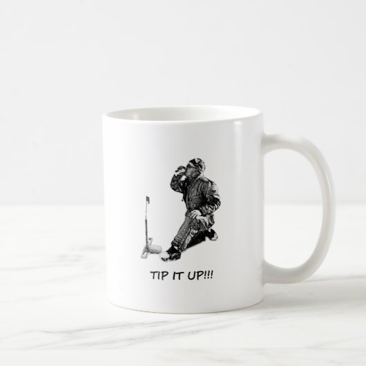 Tip het op! koffiemok (Rechts)