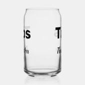 Tip Jar Blikvorm Glas (Rechts)