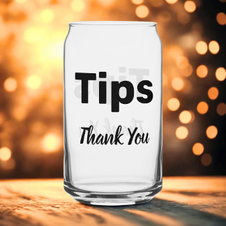 Tip Jar Blikvorm Glas