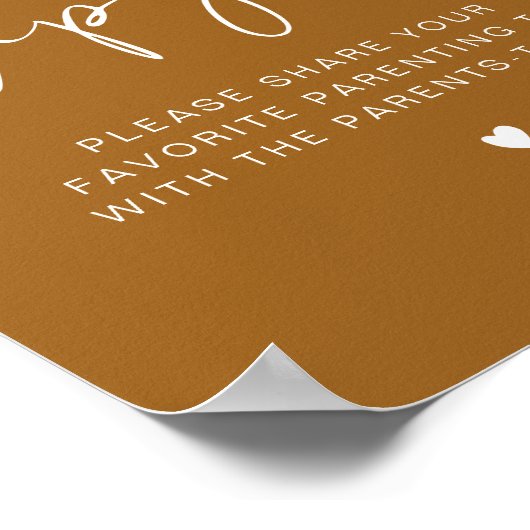 Tip Jar en Advice Sign Poster (Hoek)