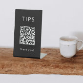 Tip Jar QR code voetstuk tekens Reclamebord Met Voetstuk