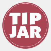 Tip Jar sticker (Voorkant)