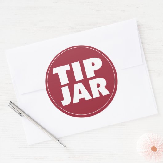 Tip Jar sticker (Envelop)