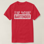 Tip je BARTENDER Bartender Funny Bartender T-shirt (Design voorkant)
