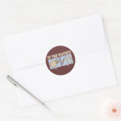 Tip je Waitress Ronde Sticker (Envelop)