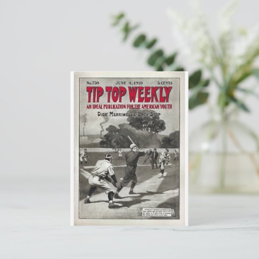 Tip  magazijn met opening bovenaan briefkaart (Staand voorkant)