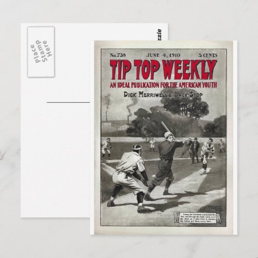 Tip  magazijn met opening bovenaan briefkaart (Voorkant / Achterkant)