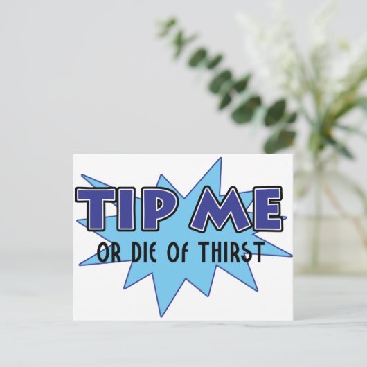 Tip me.... briefkaart (Staand voorkant)