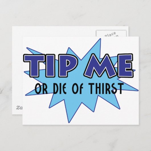 Tip me.... briefkaart (Voorkant / Achterkant)