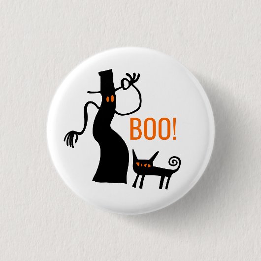 Tip o' het Pet Halloween Ghost Button (Voorkant)