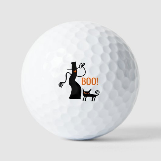Tip o' het Pet Halloween Ghost Golf Ball Golfballen (Voorkant)