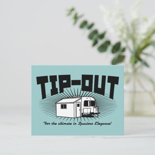 Tip-out! Briefkaart (Staand voorkant)